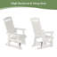 Poly Lumber Patio Glider with Removable Cup Holders-1554979358