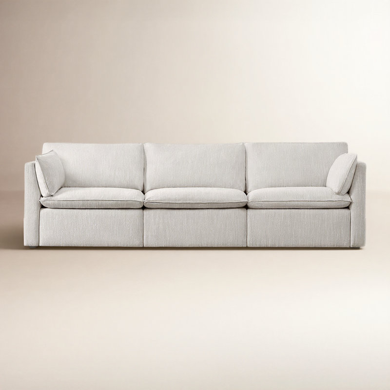 Canapé modulaire 3 pièces Greylan, Gris clair