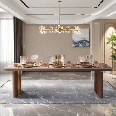 Light luxury high-end creative dining table