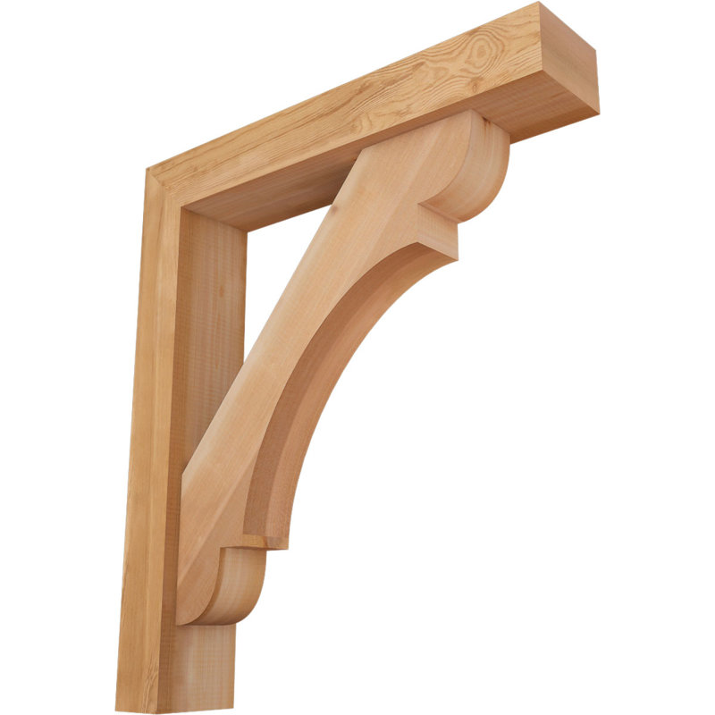 Support de bloc olympique avec entretoise décalée, 32 x 28, Cèdre rouge occidental de l 5 1/2 po (lisse)