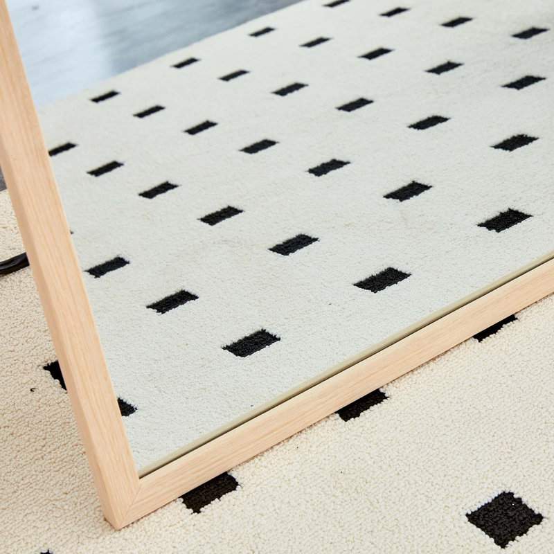 Miroir Quinnisha, Brun, H 60 po x l 17 po, Bois massif