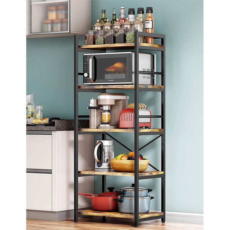 17 Stories 5-tiers Baker's Rack with Hooks for Kitchen & Reviews