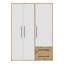 Mijah 3 Door Manufactured Wood Wardrobe-885656499