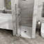 Panneau de douche pivotant en verre trempé transparent de 1/4 po x 72 po Gooduy-119845830