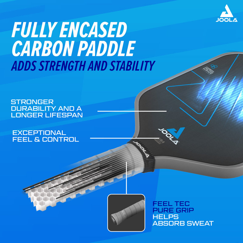 JOOLA Simone Jardim Hyperion C2 - Charged Surface Technology - USAPA Approved - 16mm