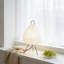 9.4-Inch Rice Paper Table Lamp, 3-Colour E26 Desk Lamp (Included Bulb)