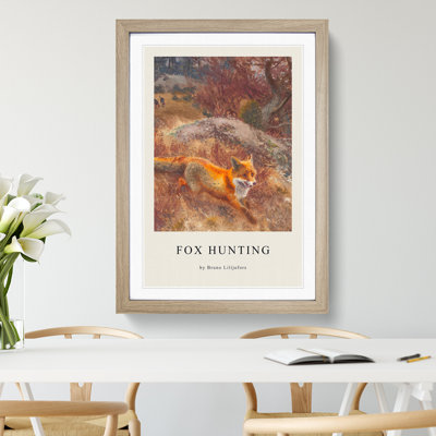 Fox And Hunting Dogs Vol.3 by Bruno Liljefors - Single Picture Frame Print