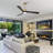 Karlena 60'' Modern Large Dimmable Ceiling Fan with Led Light and Remote, APP, TIimer, Memory-121924529