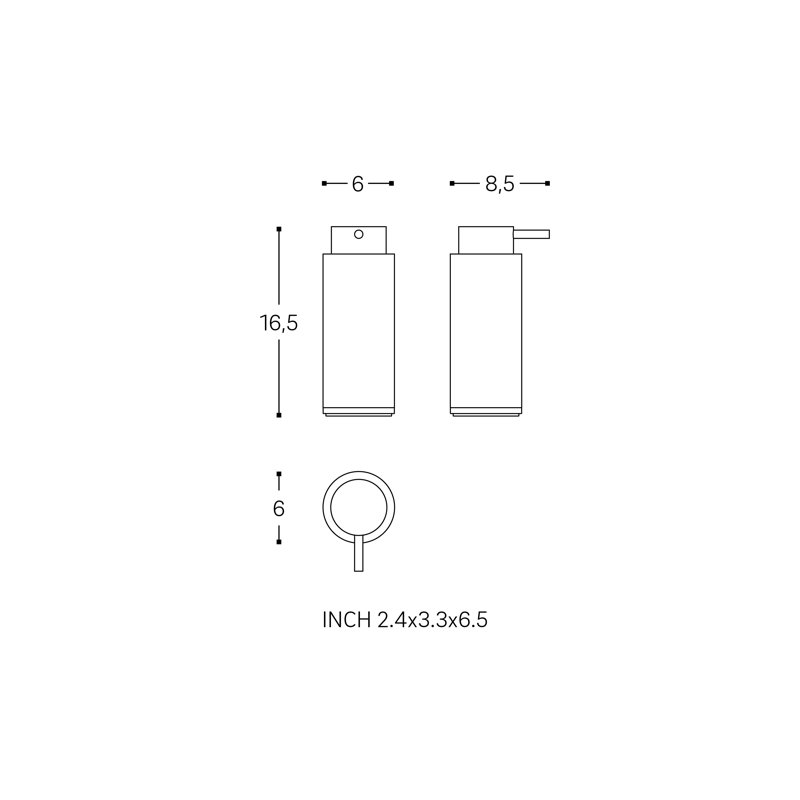 Cosmic Soap Dispenser, Grey