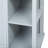 Kitchen Island With Rubber Wood Veneer, Extendable Table, 2 Drawers, Cabinets, Internal Storage Rack, Power Outlet, 6+2 Wheels, Mobile Design In Grey Blue, Ample Storage, Full - Extension Rail, Ac-1316311762