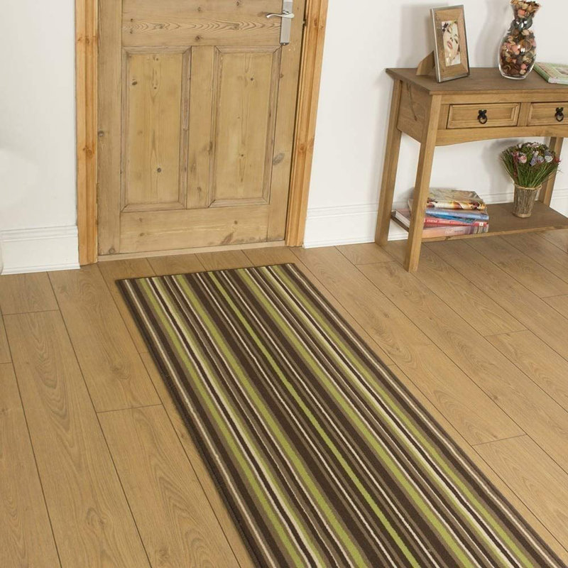 Ainsley Striped Indoor / Outdoor Area Rug, Runner 240cm x 70cm