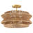 16 In. 2-light Bohemian Woven Rope Semi-flush Mount Ceiling Light-145417227