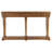 Stable Oak Console Table With Rectangular Top And Shelf Classic Leg Structure A Functional For Display Storage