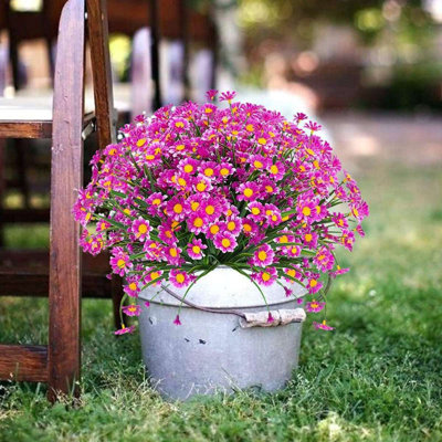 4 faisceaux de marguerites artificielles pour l'extérieur
