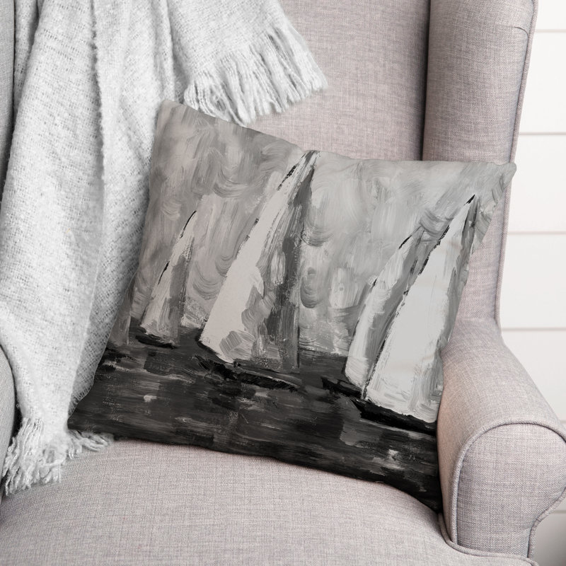  Housse de coussin d'extérieur carré peint, Gris