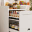 Organisateur pour garde-manger - Armoire à collation coulissante, organisateur de canettes de soda multicouches pour garde-manger, support de rangement de collation mobile avec roues