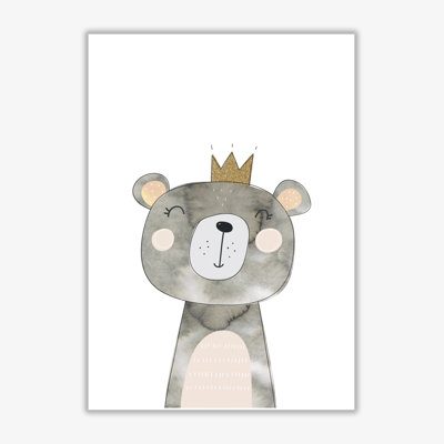 Scandi Grey Bear - Painting