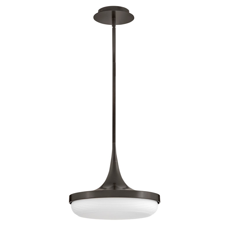 1 - Ligh Bowl LED Pendant, Black Oxide