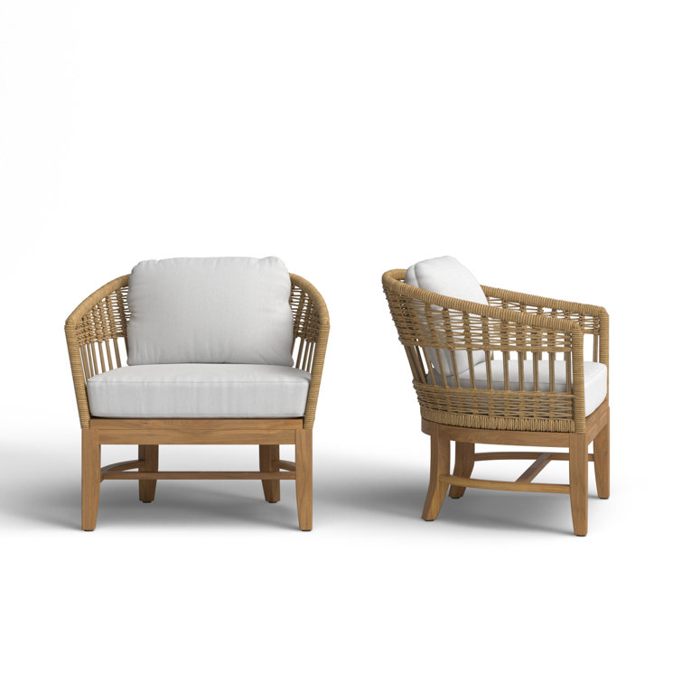 Dunkirk Teak Patio Chair with Sunbrella Cushions