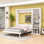 Lit escamotable en bois avec tablettes, conception pliable peu encombrante-1728178213-1728178212