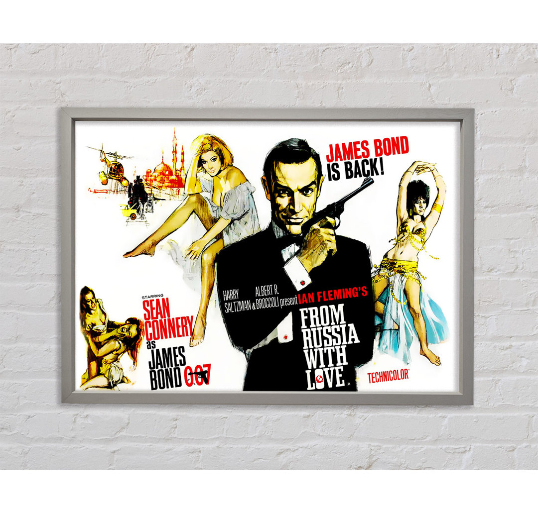 Sean Connery From Russia With Love - Einzelner Bilderrahmen Kunstdrucke auf Leinwand