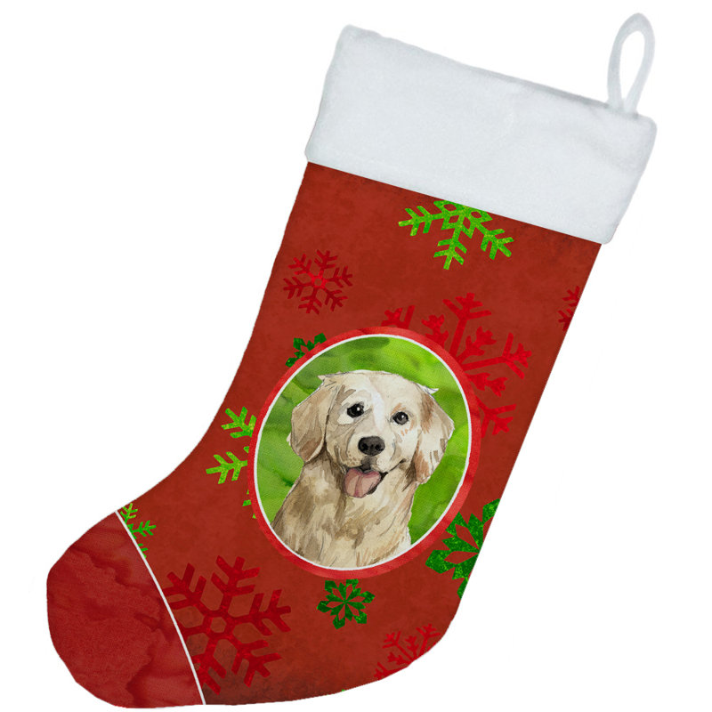 Chaussette de Noël, Golden retriever