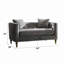 Causeuse en velours Sidonia avec 2 coussins