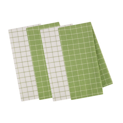 Printed Microfiber Dishtowel Set/4