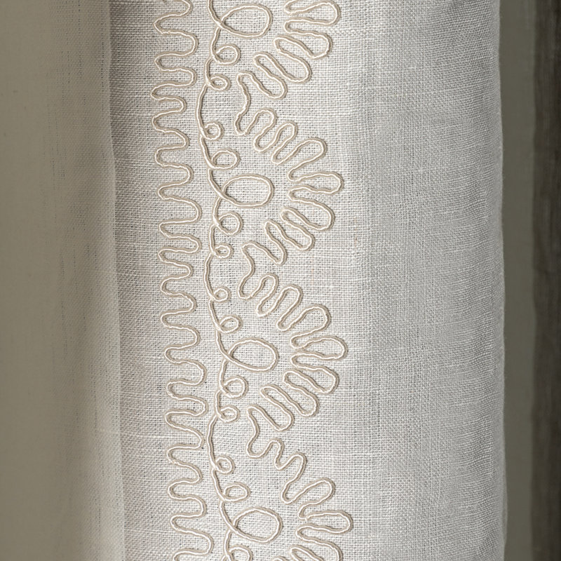 Summerland Banner Sheer Fabric, Quartz