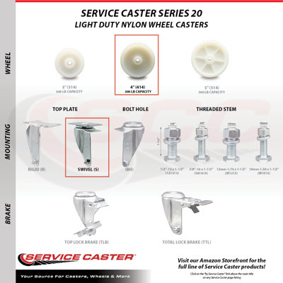 Nylon Top Plate Caster