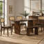 Ensemble de salle à manger 6 pièces avec banc et table de cuisine ovale pour 6 personnes, de style moderne-1624293228-1624293233