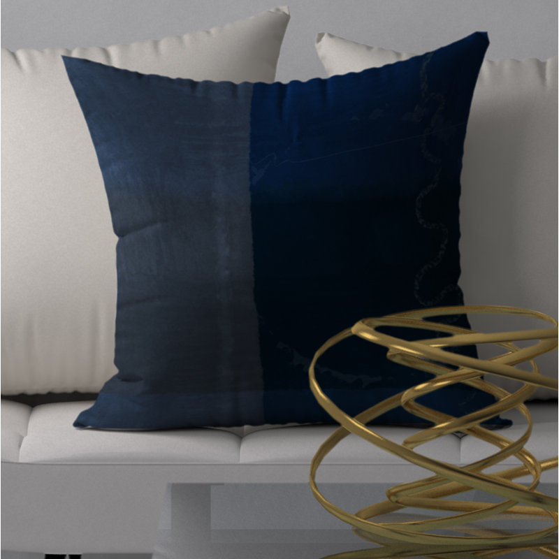 Abstract Throw Pillow, 24" H x 24" W