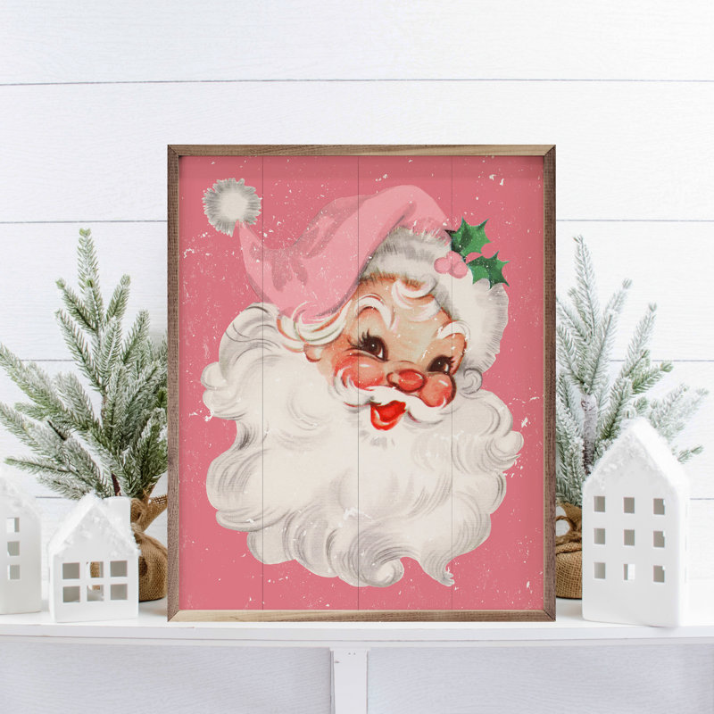 Pink Santa, 32" W x 40" H