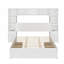 Lit plateforme multifonctionnel en bois avec table de chevet tout-en-un 2-1110225538