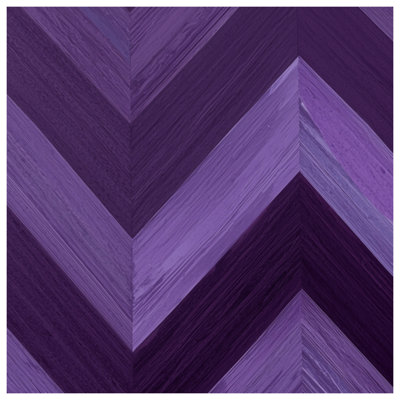 Couvertures mauves à motif de chevrons