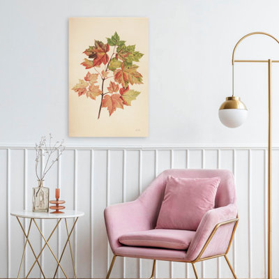 Feuilles d'automne II en sourdine - art éphémère brun d'automne contemporain