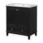 Meuble-lavabo moderne avec lavabo, armoire de salle de bain avec portes et tiroir Modern-851891011