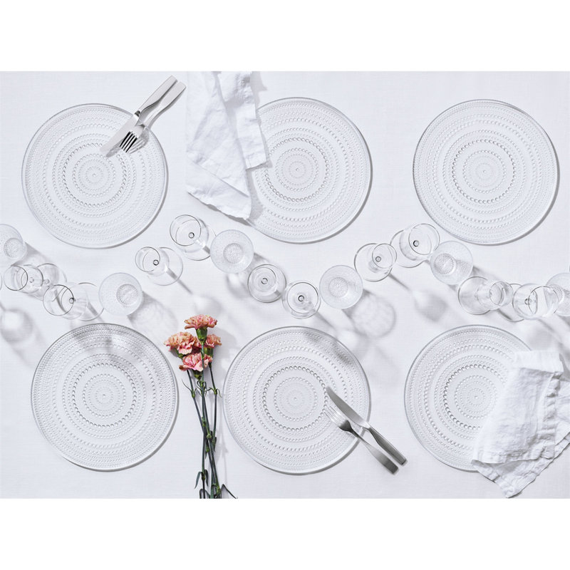 Iittala Kastehelmi 12.4016" Dinner Plate, Clear