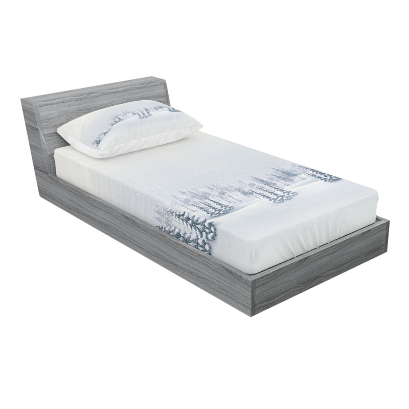 Microfiber Sheet Set, Twin Sheet Set with Fitted Sheet