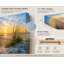 Tranquil Sunrise Beach Path Canvas Wall Art-1032358299
