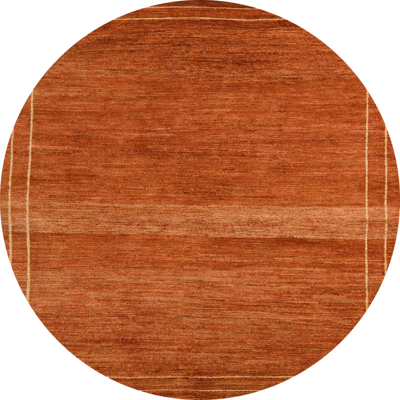 Tapis décoratif multicolore à motif abstrait, Rond 5 pi