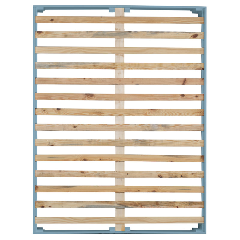 16" Platform Bed Frame, Twin, Pool Blue