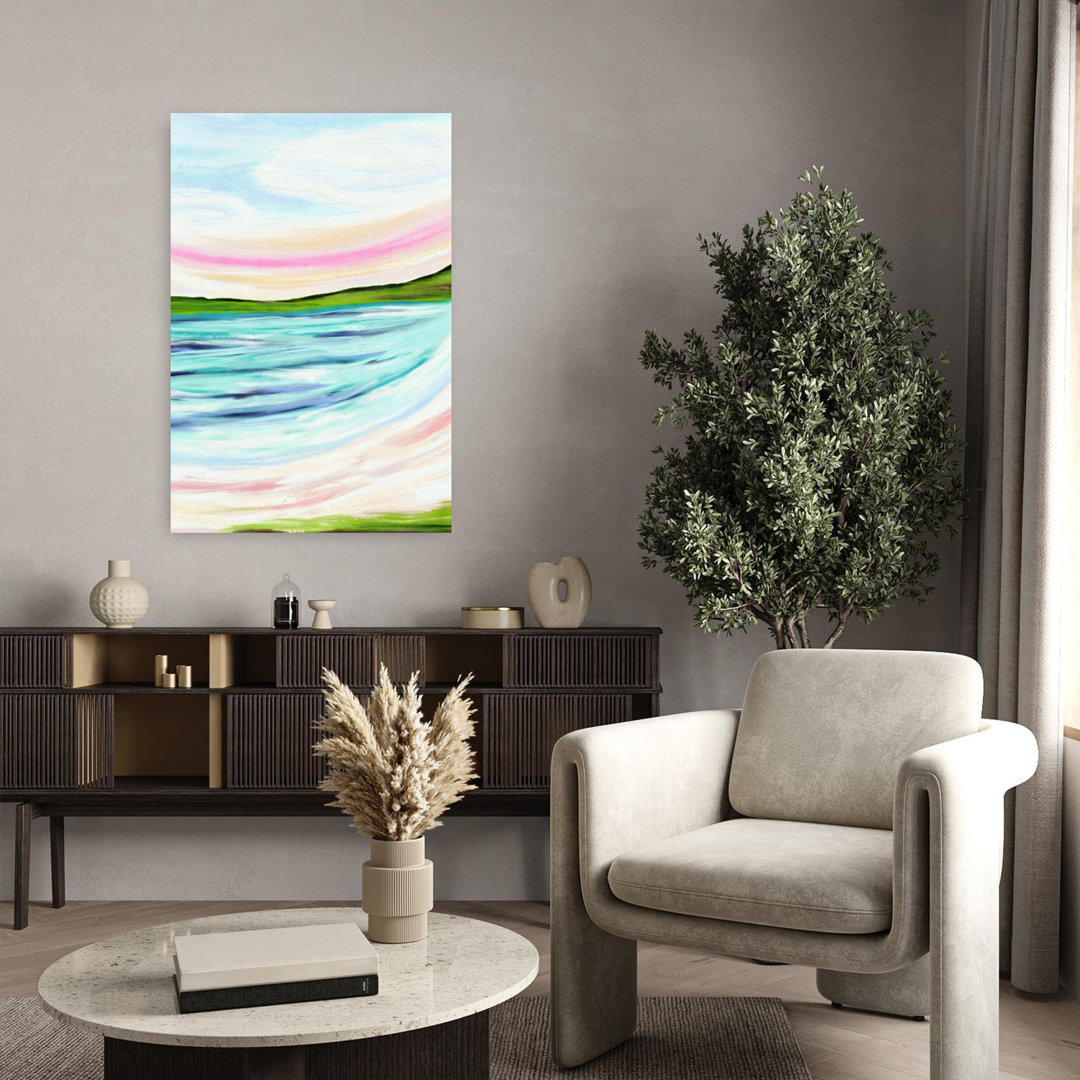Landscape II Abstract Contemporary Peaceful Coastal Wall Art Print