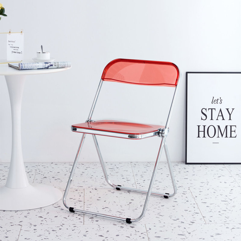 Chaise d'appoint pliante Earnshaw, Rouge