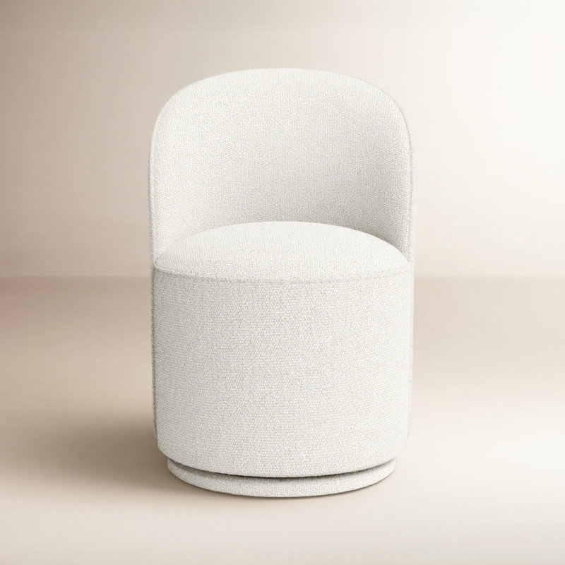 Sharlene Swivel Side Chair, Merino Pearl