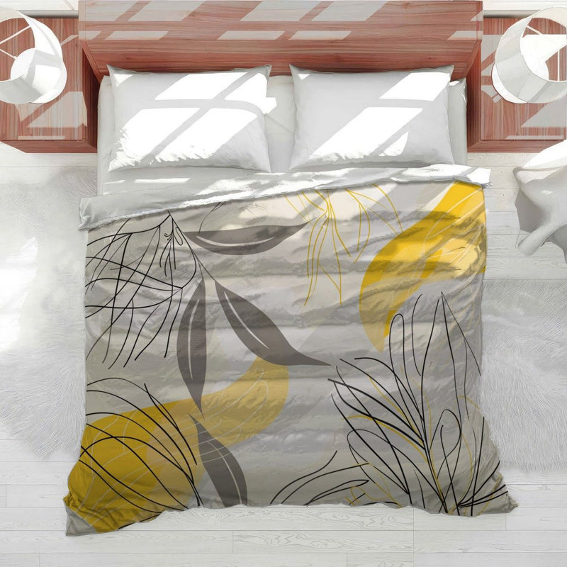 Housse de couette à motif floral, Housse de couette pour grand lit