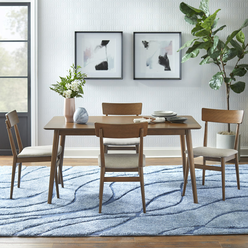 Ensemble de salle à manger Middlebury, 5 pièces : 1 table, 4 chaises, Noyer