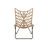 Boho Modern Wicker Outdoor Lounge Chairs with Cross Base-749965824