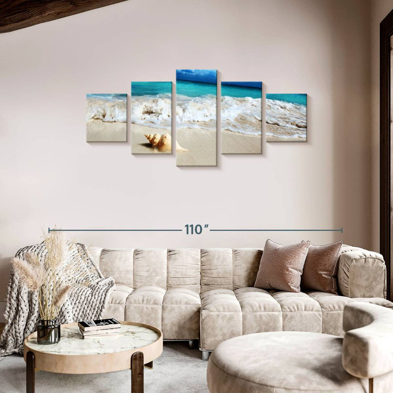 Seashell On The Shore, 36" H x 80" W