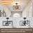 3-light Modern Semi Flush Mount 